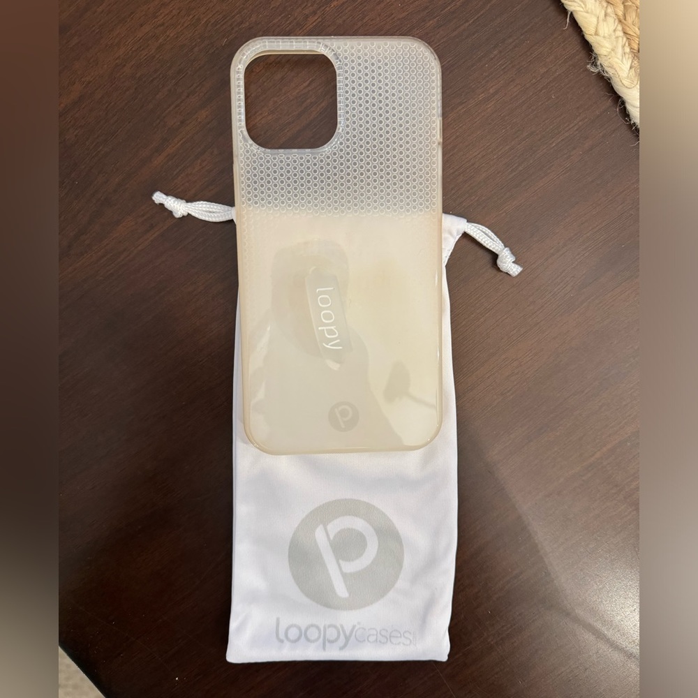 Loopy iPhone 12 Pro Max case in White Ombré